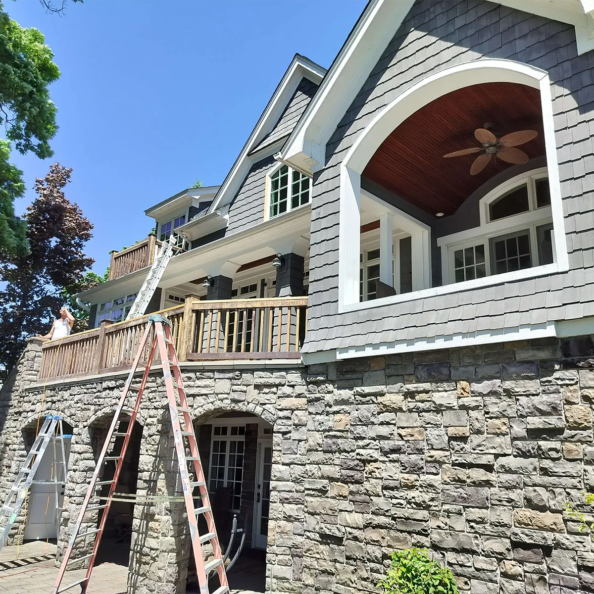 power washing 2nd story