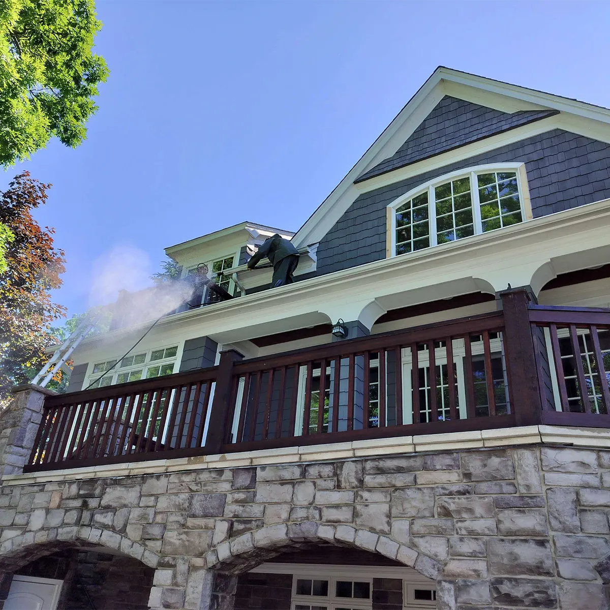 power washing 2nd story